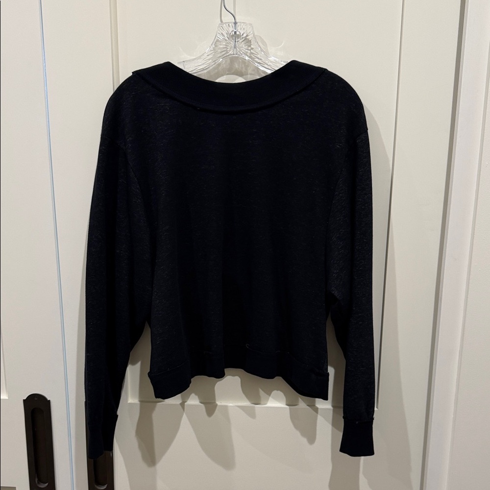 Anthropologie sweatshirt with open back.